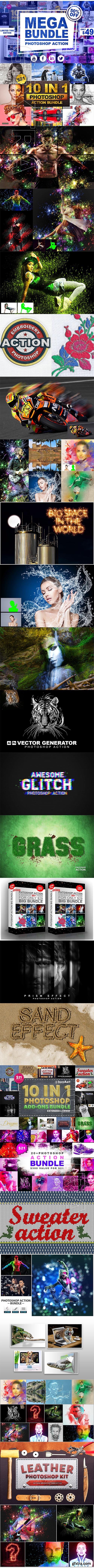 CreativeMarket - Mega Bundle Photoshop Action 2555731