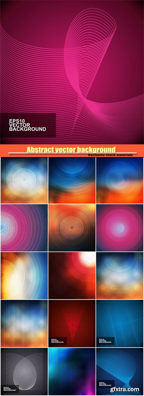 Abstract vector background with a blur effect