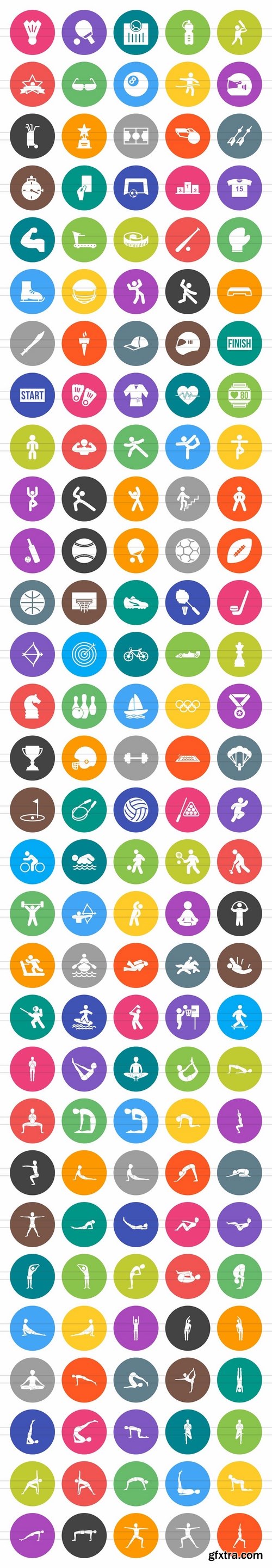 CM - 150 Fitness & Sports Filled Icons 2545301