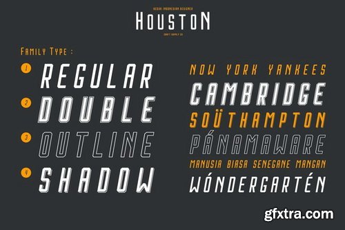 Houston Italic Font Family