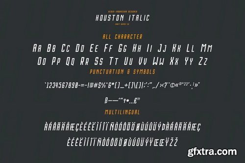 Houston Italic Font Family