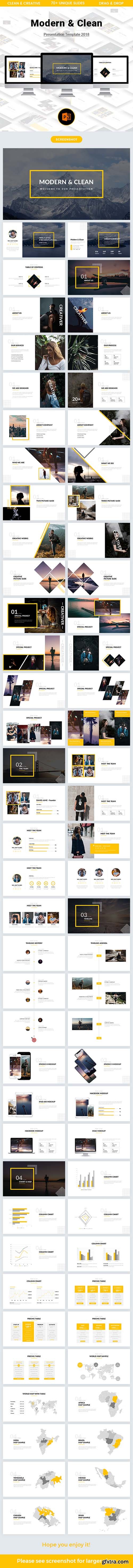 Modern & Clean Powerpoint Template 2018 21965782