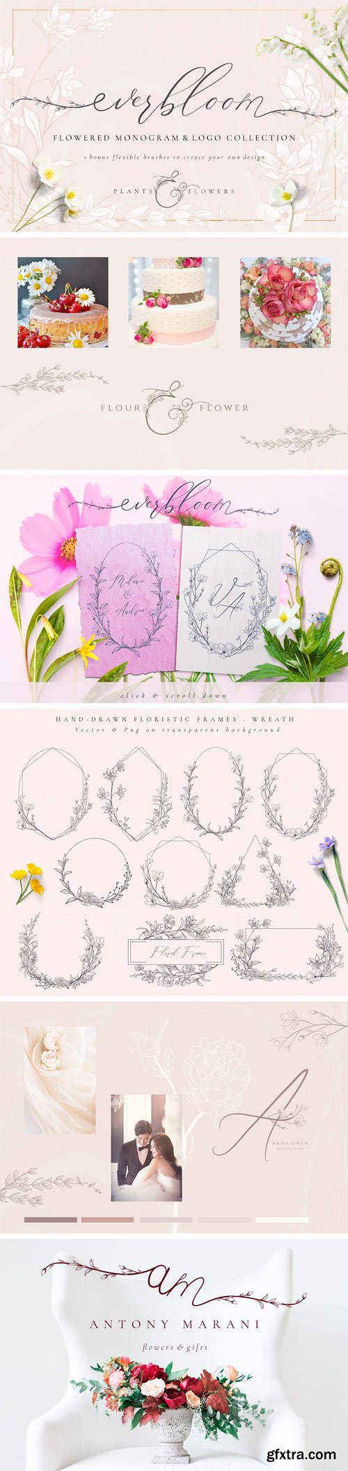 CM - Flowered Monogram & Logo Collection 2480124