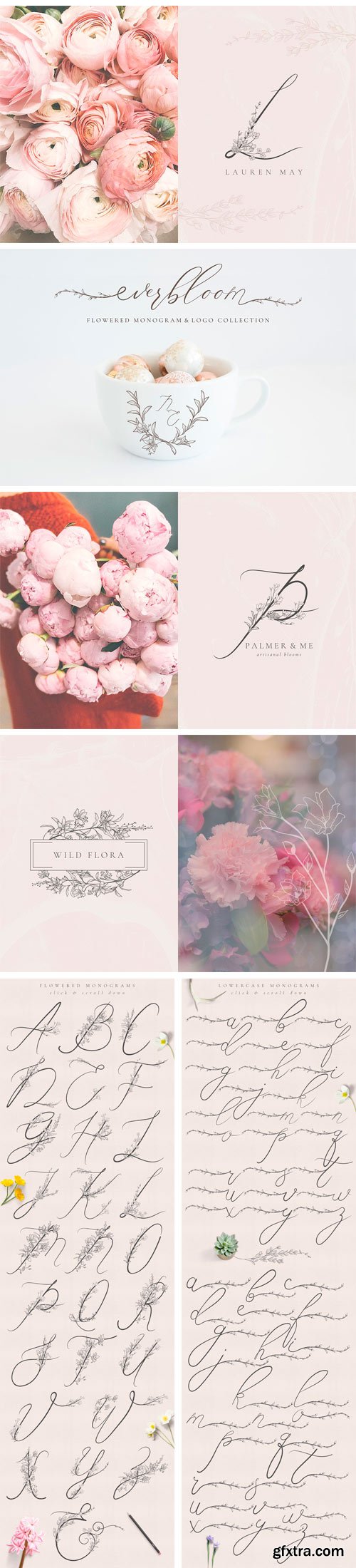 CM - Flowered Monogram & Logo Collection 2480124