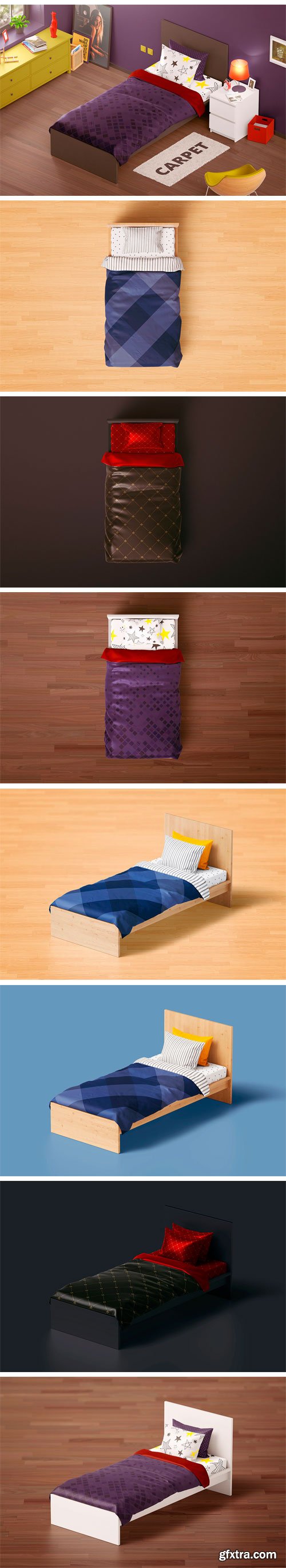 CM - Bedding Set Mockup | Single Bed 2387759