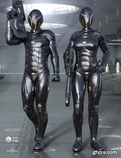 Daz3D - Leviathan Suit Expansion Pack for Genesis 8