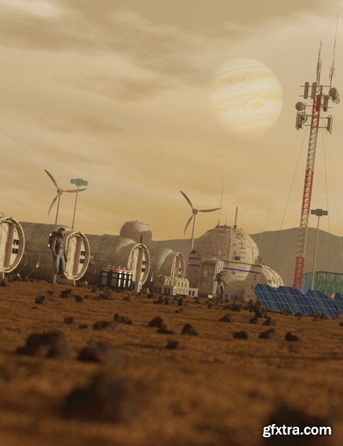 Daz3D - Mars Colony