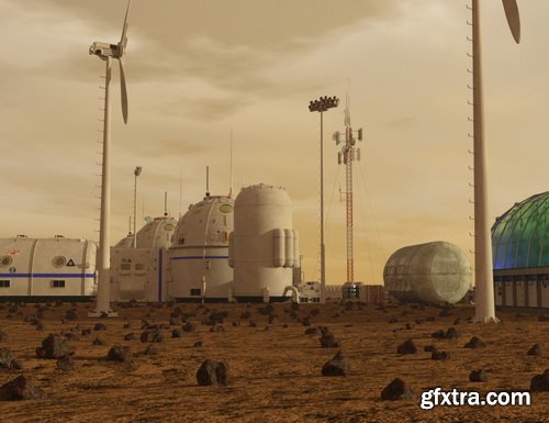 Daz3D - Mars Colony