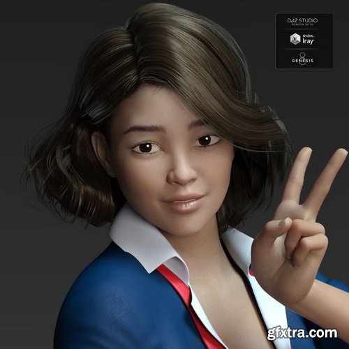 Daz3D - Michiko HD for Genesis 8 Female