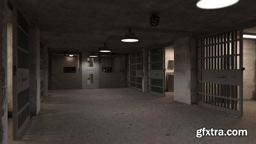 Daz3D - Empty Detention Cell