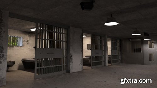 Daz3D - Empty Detention Cell