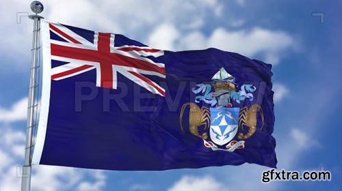 Tristan da Cunha Flag Animation - Motion Graphics 74448