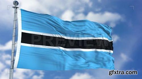 Botswana Flag Animation - Motion Graphics 73092