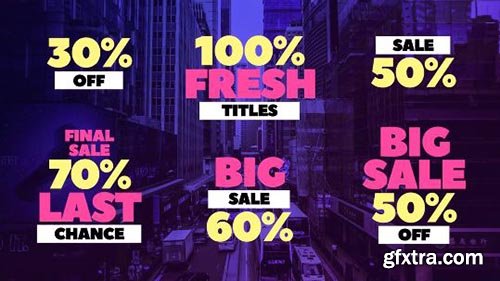 Sale Titles - Motion Graphics 83079