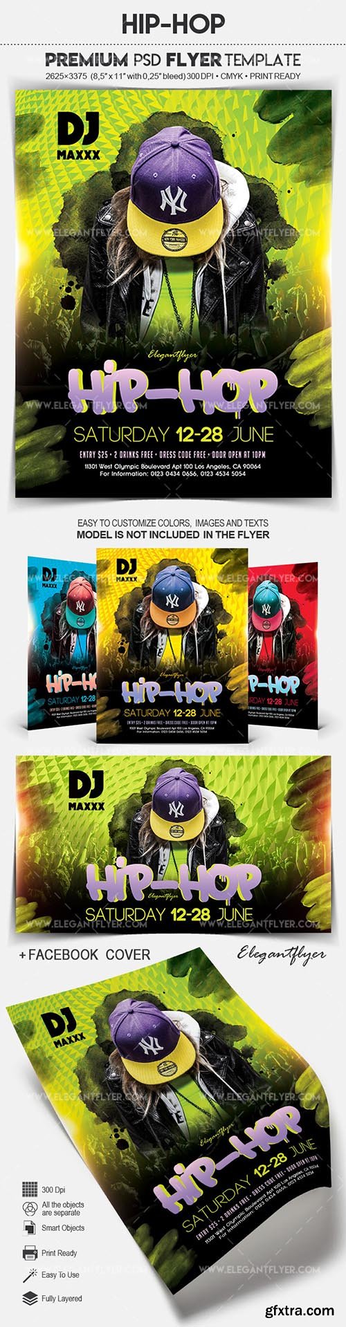 Hip-Hop – Flyer PSD Template