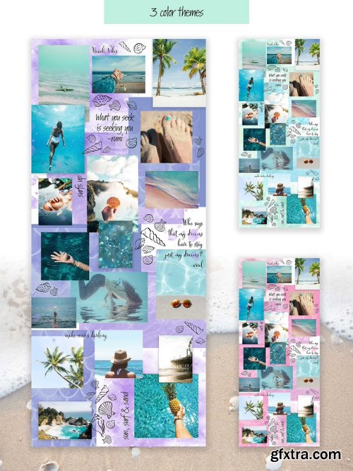 CreativeMarket Mermaid Vibes Instagram Puzzle Feed 2546799