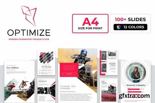 CreativeMarket Optimize Modern Powerpoint Bundle 2522469