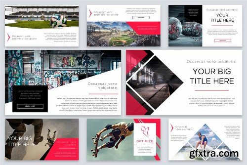 CreativeMarket Optimize Modern Powerpoint Bundle 2522469