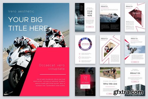 CreativeMarket Optimize Modern Powerpoint Bundle 2522469