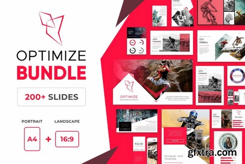 CreativeMarket Optimize Modern Powerpoint Bundle 2522469