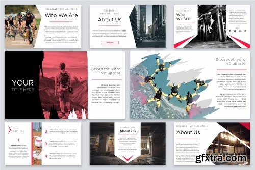 CreativeMarket Optimize Modern Powerpoint Bundle 2522469