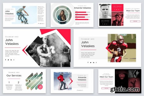 CreativeMarket Optimize Modern Powerpoint Bundle 2522469