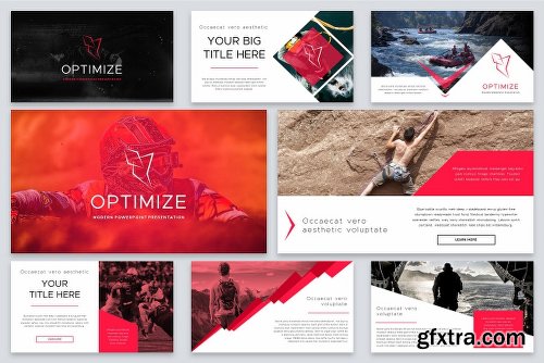 CreativeMarket Optimize Modern Powerpoint Bundle 2522469