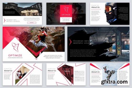 CreativeMarket Optimize Modern Powerpoint Bundle 2522469