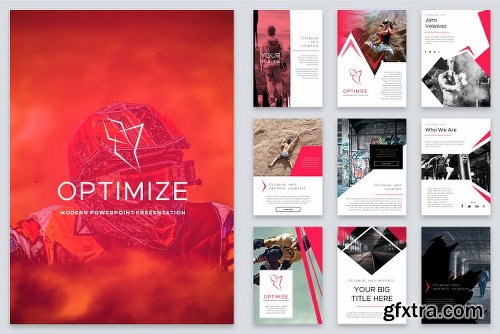 CreativeMarket Optimize Modern Powerpoint Bundle 2522469