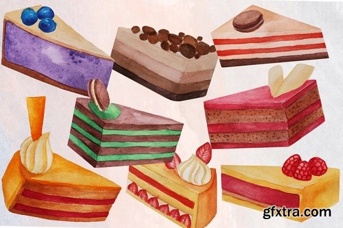 CM - Desserts collection - Watercolor des 2354135