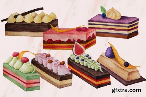 CM - Desserts collection - Watercolor des 2354135