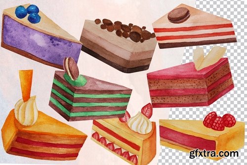 CM - Desserts collection - Watercolor des 2354135