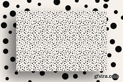 Colored Irregular Polka Dots Tileable Backgrounds