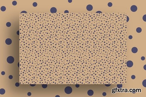 Colored Irregular Polka Dots Tileable Backgrounds