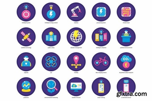 Smart Technology Flat Icons