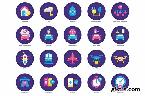 Smart Technology Flat Icons