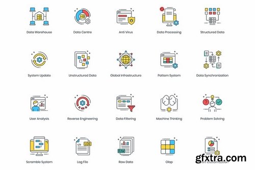 Data Analytics Modern Icons