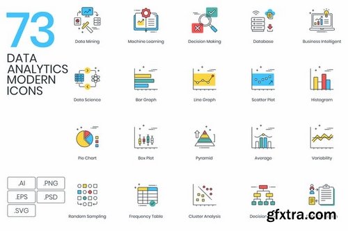 Data Analytics Modern Icons