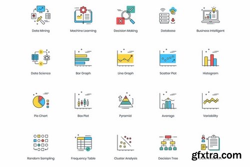 Data Analytics Modern Icons