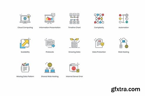 Data Analytics Modern Icons