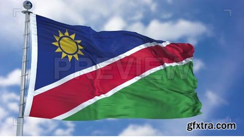 Namibia Flag Animation - Motion Graphics 74150