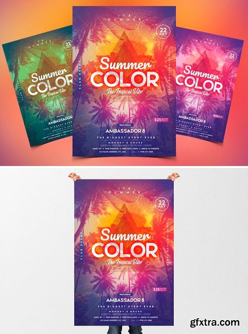 CM - Summer - PSD Flyer &amp; Invitation 2487928