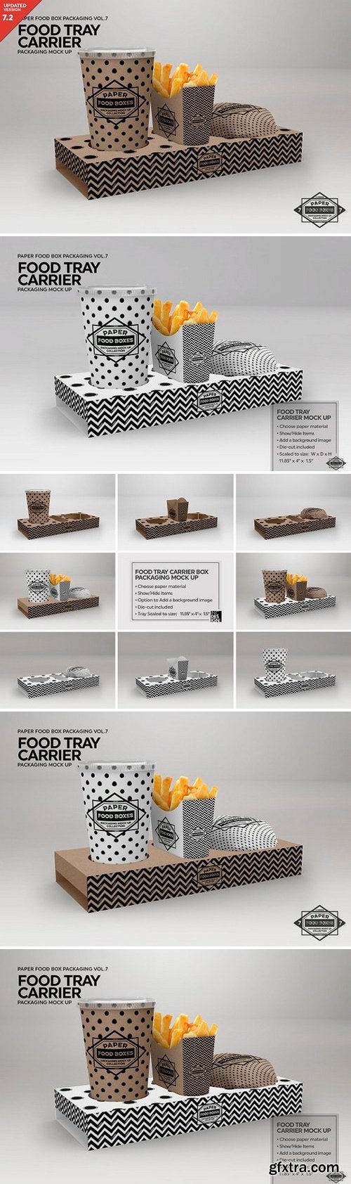 CM - Food Tray Carrier Packaging Mockup 2487968