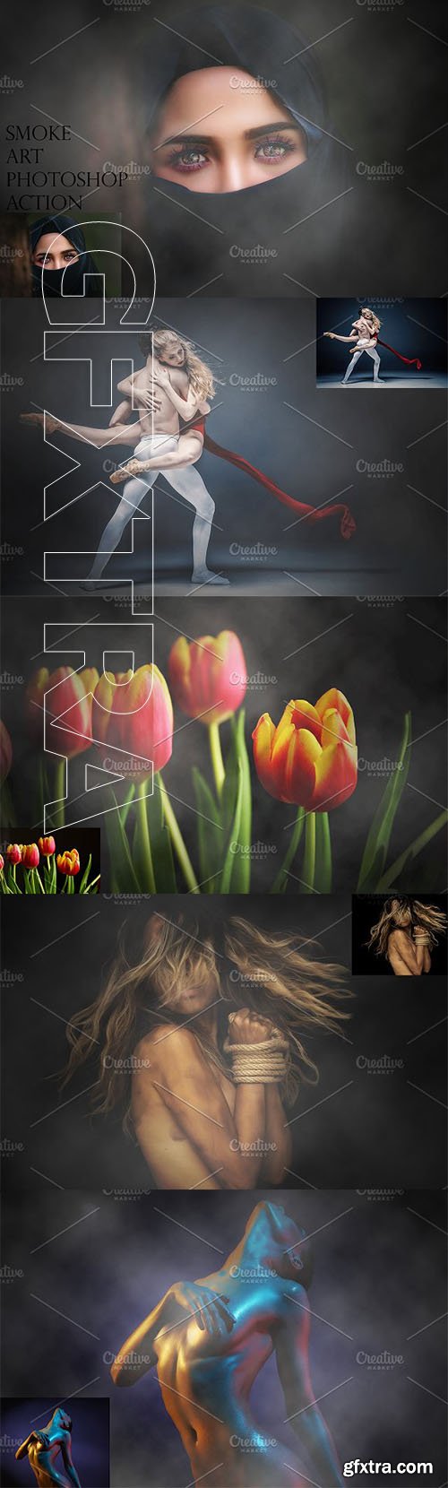 CreativeMarket - Smoke Art Photoshop Action 2555792