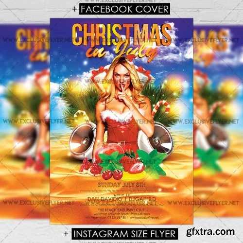 Christmas in July – Premium A5 Flyer Template