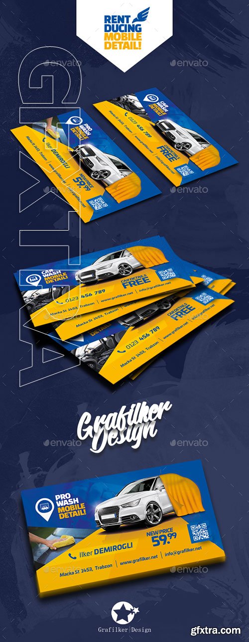 GraphicRiver - Car Wash Business Card Templates 21935955