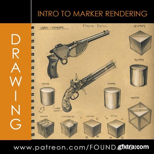 Gumroad - Foundation Patreon Drawing: Intro to Marker Rendering