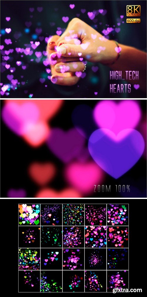 CM - 8K High-Tech Hearts Overlays 2487569