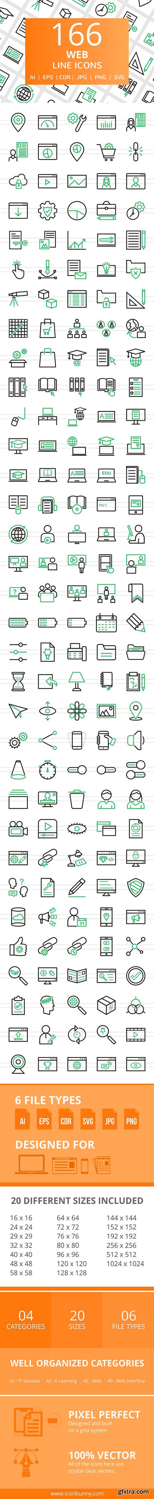 CM - 166 Web Line Icons 2456739