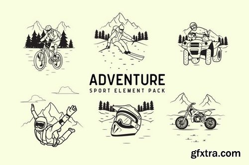 Adventure sport element pack